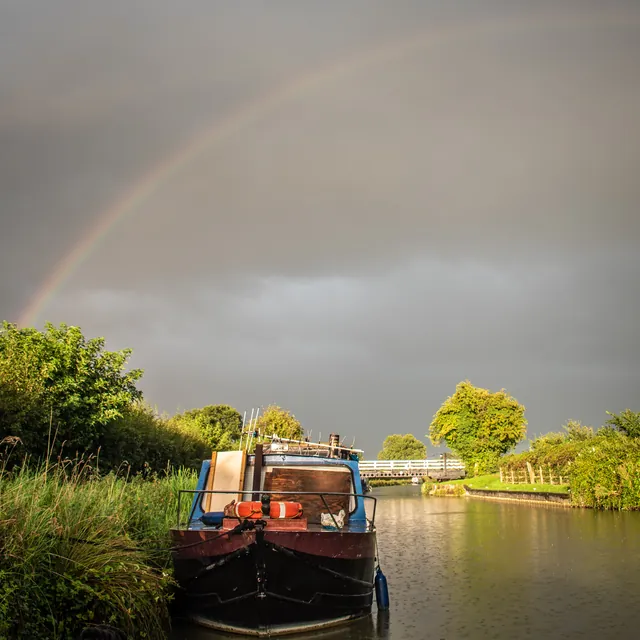 Nice rainbow outside as we were parked up on our last night