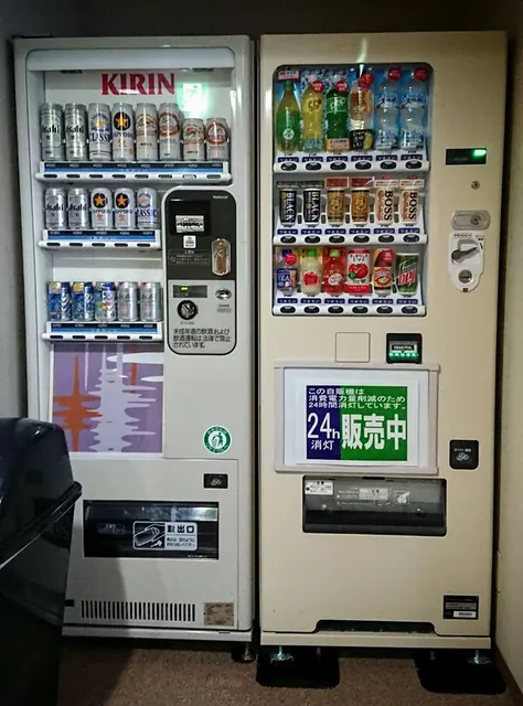 We're all set for beverages on our hotel room floor - weird, multi-coloured drinks on the right. Beer on the left