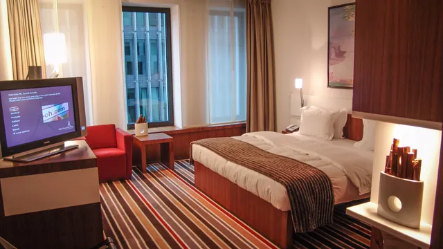 As hotel rooms go, this one was pretty tasty