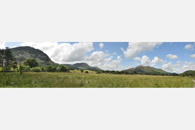 A 3-shot grassy plain panorama
