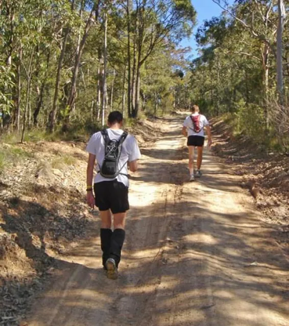 We set off at a 50/50 speed walking - running pace