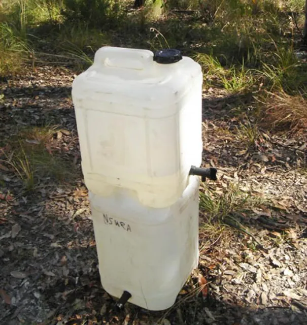 Good use of the water drop containers is essential for keeping your pack weight to a minimum