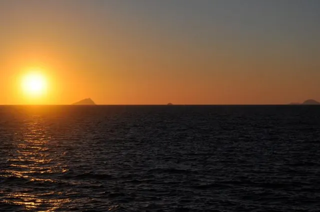 Fantastic sunsets viewed from the boat deck