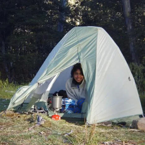 Naz getting the Backpacker's Pantry revved up [Ed Mounsey Â©]