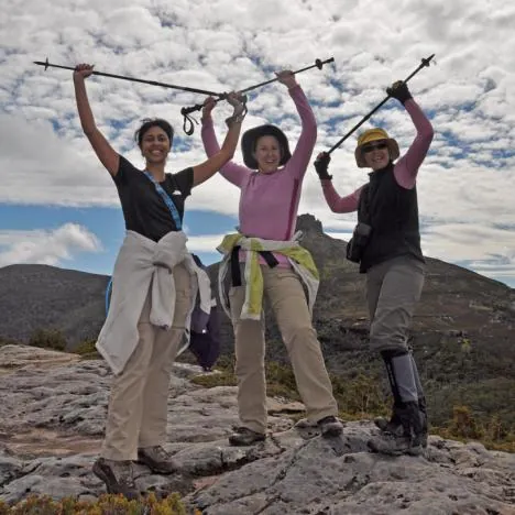 The girls, still unsure about whether they can summit Ossa, decide to celebrate Mount Doris foothill summit