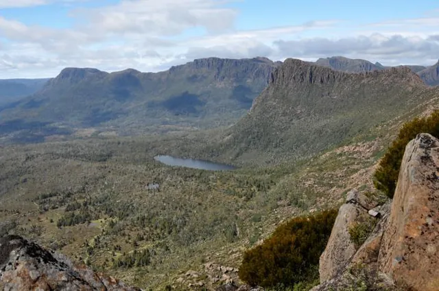 A nice tarn below