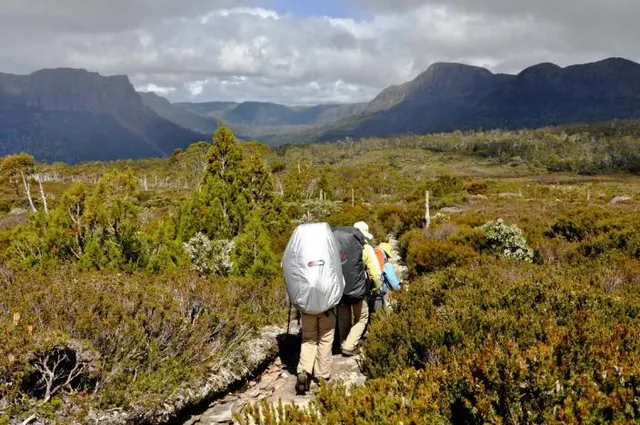 We continue downhill from Pelion Gap to the Kia Ora camp site