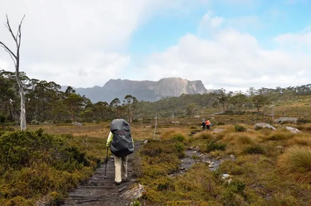 Not much further to camp. Sun comes out for a bit and then rains five minutes later!