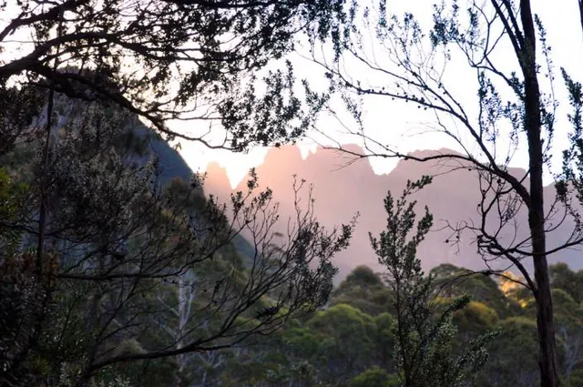Sunset on the Du Cane range