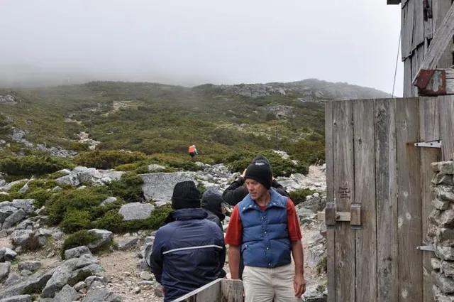 Some inclement weather moves in and we're in two minds whether to head up to the summit