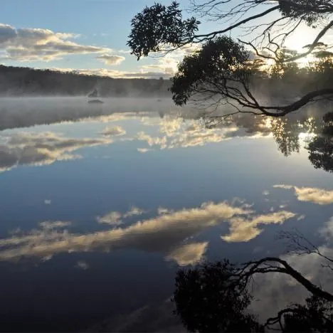 Who needs to carry a mirror on the trek when you've got a lake like this?
