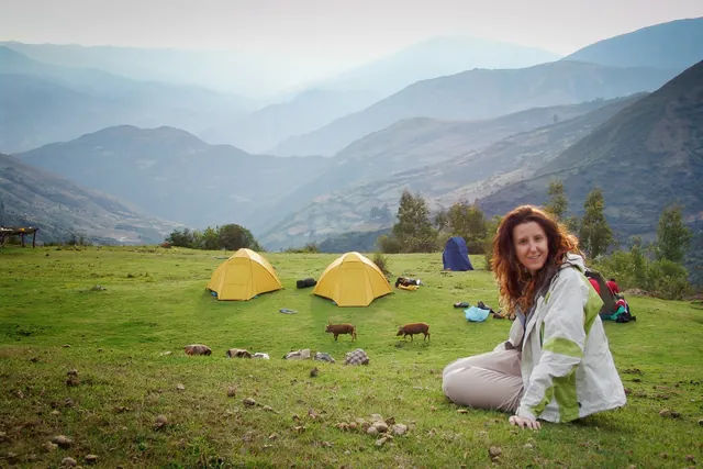 That's about as idyllic a 'grassy knoll' campsite as you're ever likely to see!