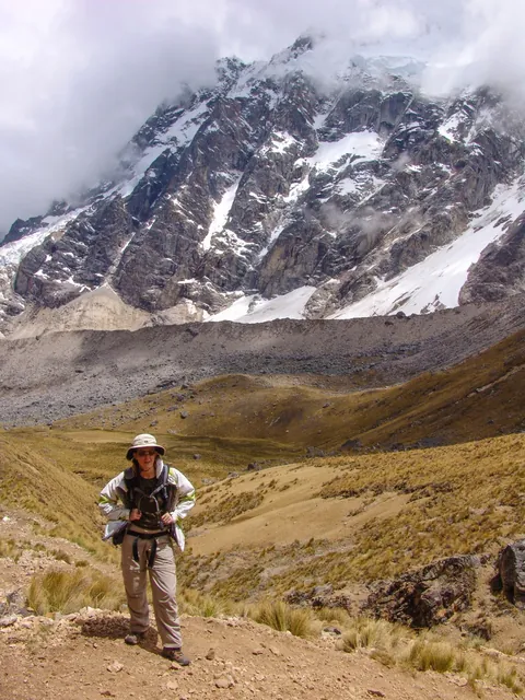 As you walk, you can hear the sound of avalanches triggering high up on Salkantay