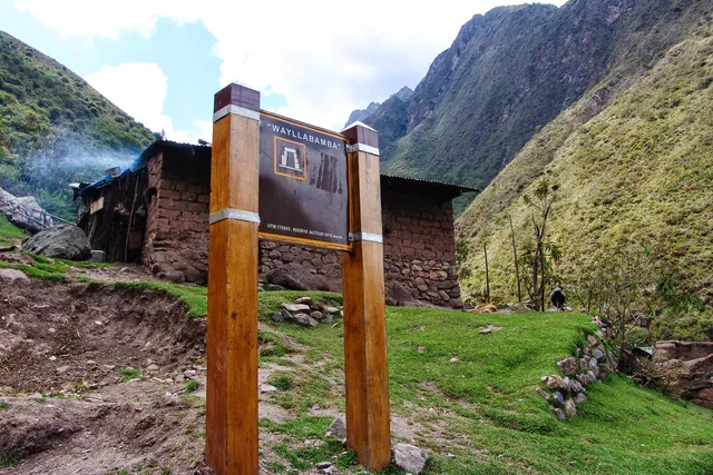 Finally we reach Wayllabamba camp site ... the end of Day 1 for the Inca Trail hikers