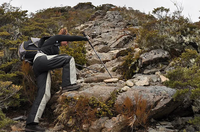 Some rock hopping required - that's gonna hurt on the way down!