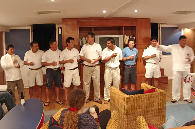 Our crew for the 10 days - George (the lead guide) had come straight from the dojo