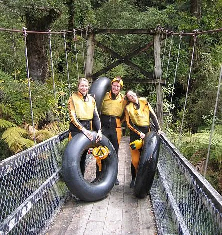 A quick photo pose on a bridge with our euro-companion
