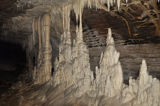 Cool joining of stalactites and stalagmites