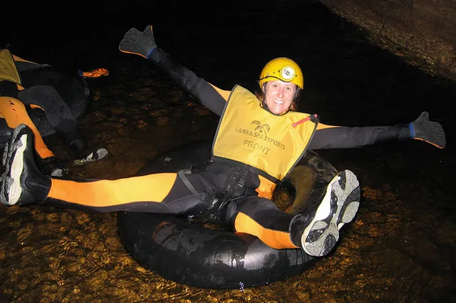 We hit the tubes - with the big wetsuits on the cool-down is a relief