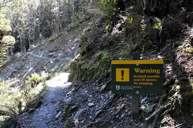 Most tracks are affected by landslides and tree-falls