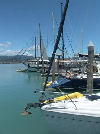 All manner of different boats parked in the marina