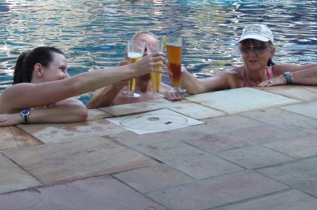 In terms of a 'drinks by the pool' shot it doesn't get much better than this