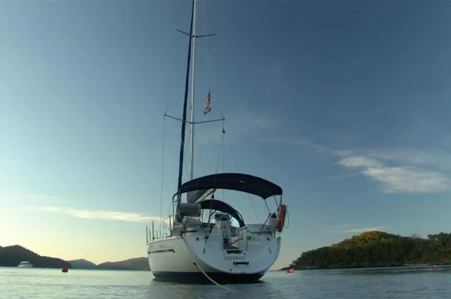 We leave Greenwich on her own as we spend the evening in the resort