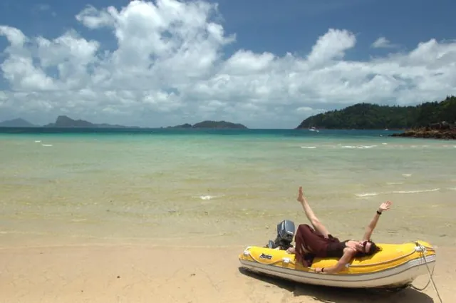 Gill in tropical paradise
