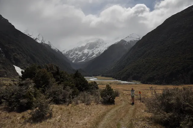 The weather was looking a bit murky further up the valley. No views of Mount Aspiring today