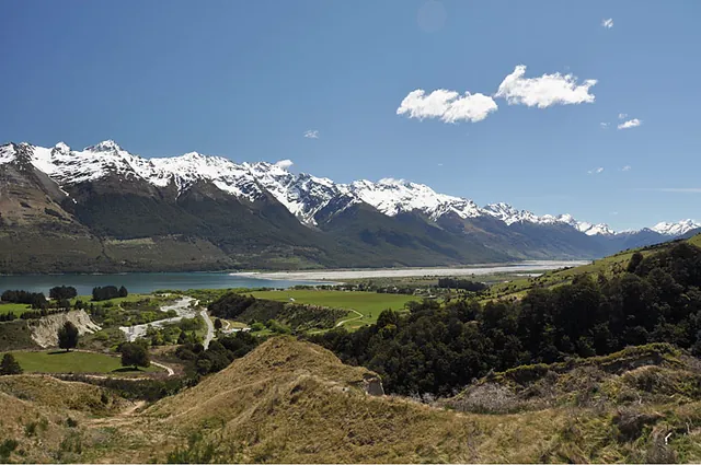 Looking down towards the town of Glenorchy