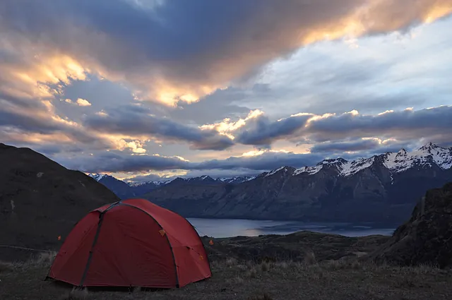 Camp site views don't get much better than that