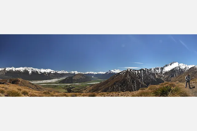 Stunning panorama from the top. This is 4 portrait photos auto-stitched together