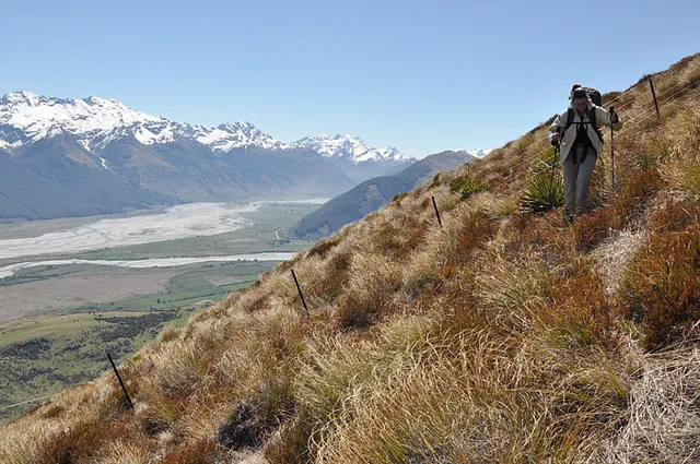 The dust was kicking up from the valley river beds