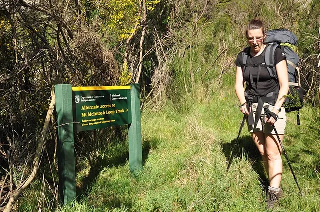 The sign says it all - 'alternative route'? Where the heck is the regular route?