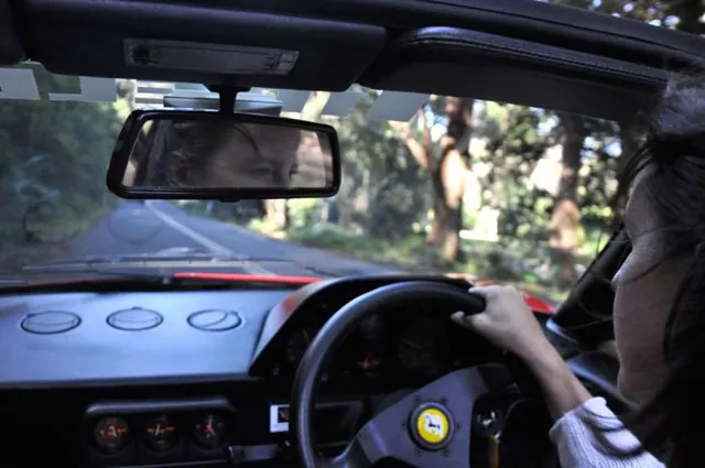 After the first changeover, Gill takes control of the 328 GTS as we head into the Royal National Park